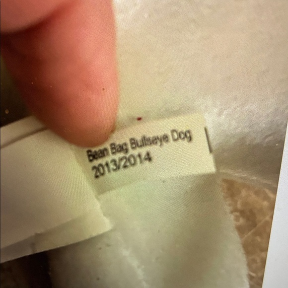 Target Bean Bag Bullseye Dog Plush Toy 2013 Photo Booth sign lips hat - Picture 6 of 6